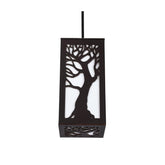 Ambient Lighting Wooden Lantern - Vellar Tree of Life Style